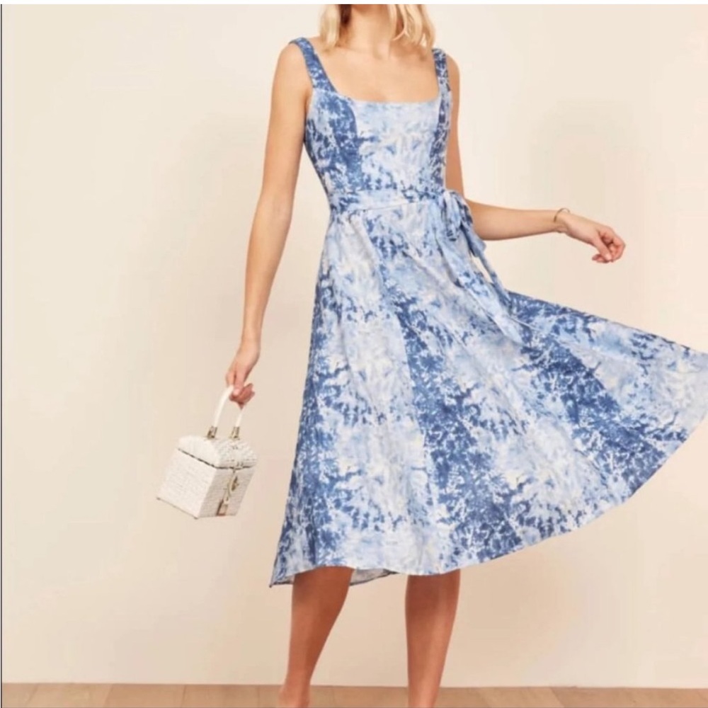 NWT Reformation Garten Dress Shibori XS